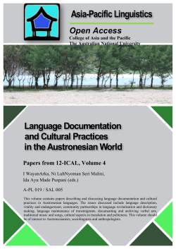 Language documentation and cultural practices