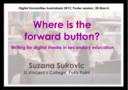 Writing for digital media in secondary education