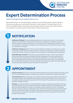 ADC Expert Determination Process