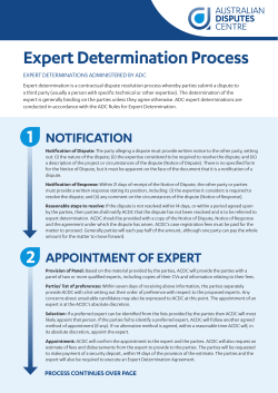 ADC Expert Determination Process