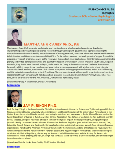MARTHA ANN CAREY Ph.D., RN JAY P. SINGH