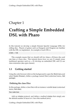 Crafting a Simple Embedded DSL with Pharo