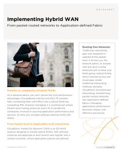 Implementing Hybrid WAN