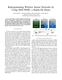 Reprogramming Wireless Sensor Networks by Using SDN