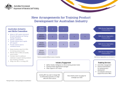 New Arrangements for training Development for Australian Industry
