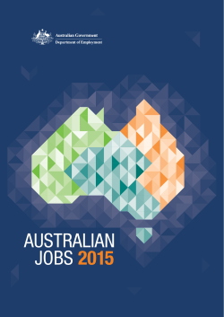 Australian Jobs 2015 - Department of Employment