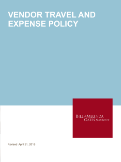 vendor travel and expense policy - Sign in
