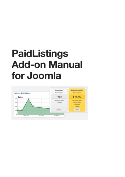 PaidListings Add-on Manual for Joomla
