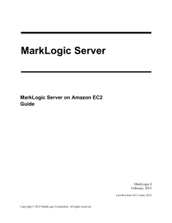 MarkLogic Server on Amazon EC2 Guide