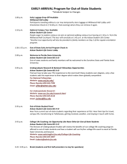 OutâofâState May 25, 2015 program schedule