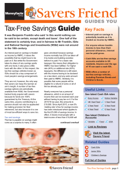 Tax-Free Savings