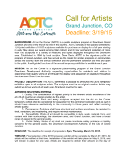 2015 AOTC Call for Artists