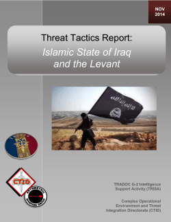 TRISA-CTID Threat Tactics Report: ISIL