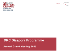 DRC Diaspora Programme