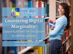 Countering Digital Marginality Opportunities for