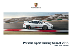 Porsche Sport Driving School 2015