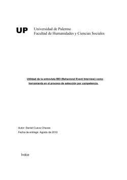 UP Universidad de Palermo Facultad de Humanidades y Ciencias