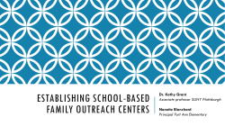 Establishing school-based family outreach centers