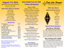 DCHF 2015 Flyer - Duke City Hamfest