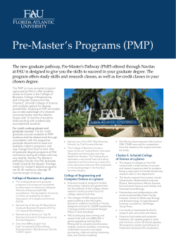 Pre-Master`s Programs (PMP)