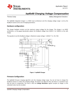 bq40z60 Charging Voltage Compensation