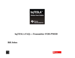 7183.bqTESLA FAQ--Transmitter FOD and PMOD