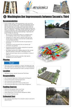 Install sustainable streetscape and parking improvements along