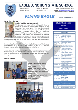 newsletter-2015-03-18 - Eagle Junction State School