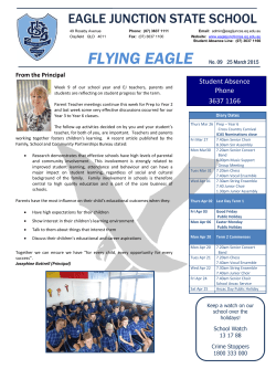 newsletter-2015-03-25docx - Eagle Junction State School