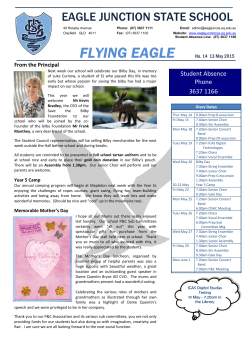 newsletter-2015-05-13 - Eagle Junction State School