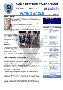 newsletter-2015-05-20 - Eagle Junction State School