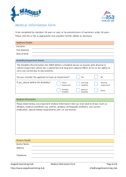 Medical information form