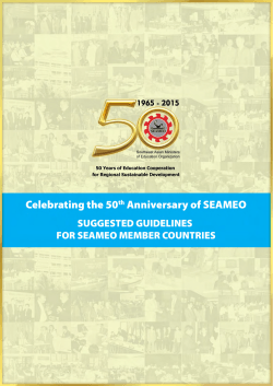 Celebrating the 50th Anniversary of SEAMEO