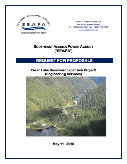 REQUEST FOR PROPOSALS - Southeast Alaska Power Agency