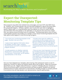 Expect the Unexpected: Monitoring Template Tips