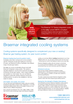 Braemar integrated cooling systems