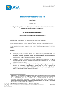 ED Decision 2015-012-R