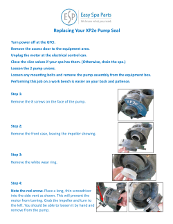 Replacing Your XP2e Pump Seal