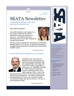 SEATA Newsletter