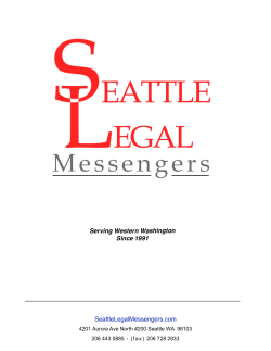 Document - Seattle Legal Messengers