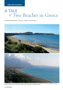 of Two Beaches in Greece - The State of the World`s Sea Turtles