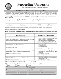 appeal form - Seaver College