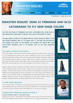 sebastien rogues` diam 24 trimaran and gc32 catamaran to fly new