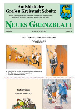 Neues Grenzblatt vom 20. MÃ¤rz 2015