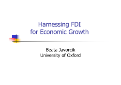 Harnessing FDI for Economic Growth