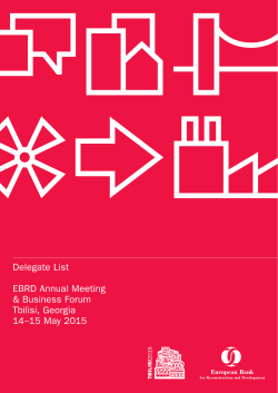 Delegates - Tbilisi 2015