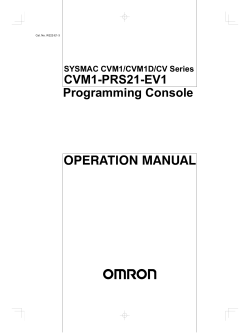 Programming Console CVM1-PRS21-EV1