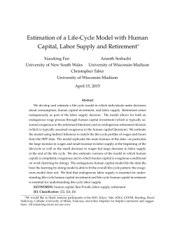 Estimation of a Life-Cycle Model with Human Capital, Labor Supply