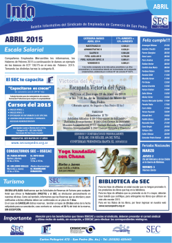 ABRIL 2015 - Sindicato de Empleados de Comercio de San Pedro