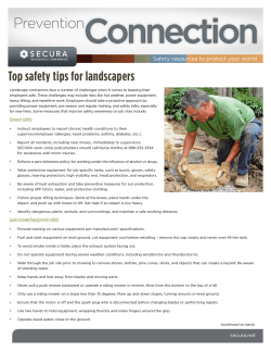 Top safety tips for landscapers